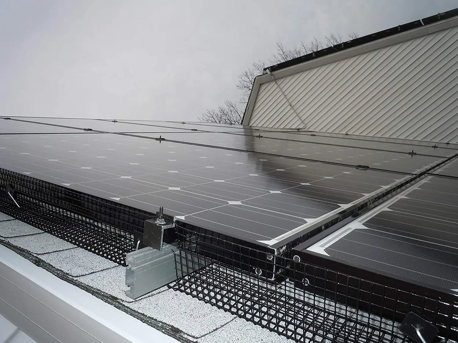 6 inch x100 ft Pvc Welded Mesh Solar Panel Bird Wire guard kit proof pigeon net for Solar Panels