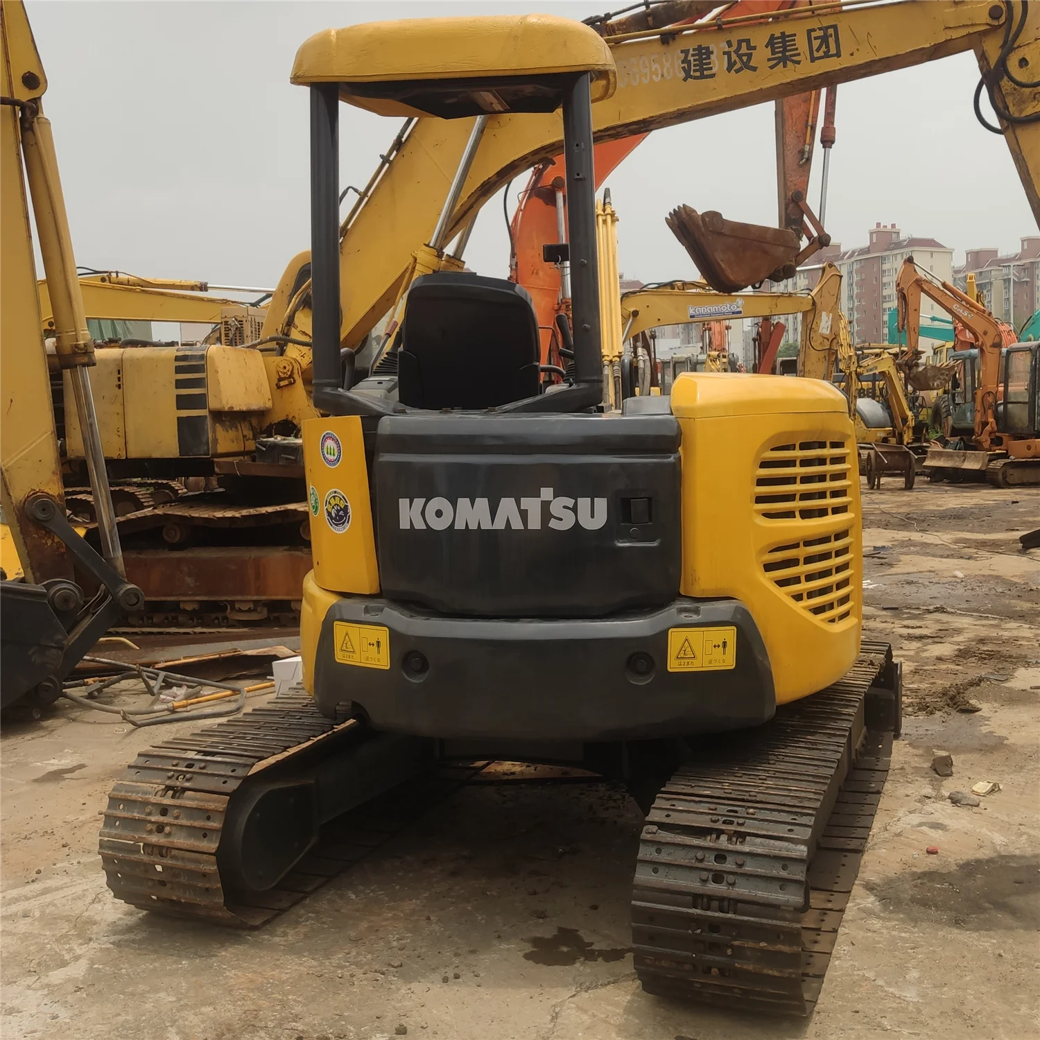 Мини-экскаватор Komatsu PC40MR-2 PC40 сделано в Японии 4 тонны 2020 строительная техника гусеничная оригинальная 0 14 м3