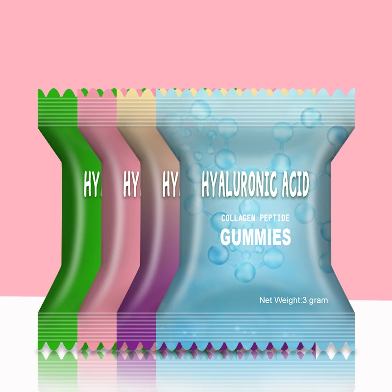 Sugar Free Collagen + Probiotics Gummies Vegan Pectin Heart Shape Collagen Peptide Gummy