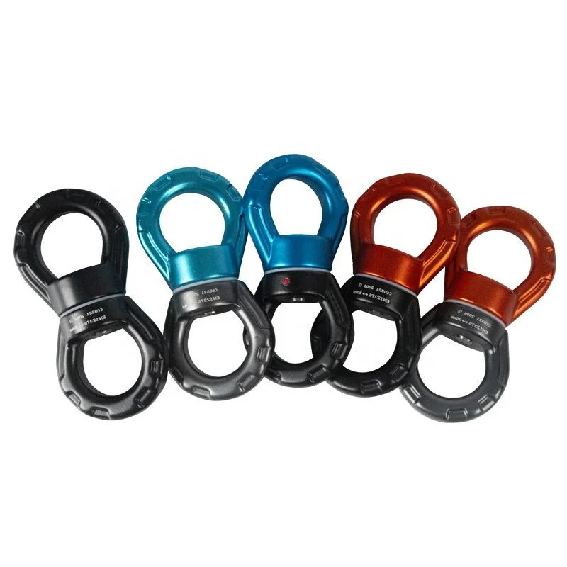 30kN Aluminum Swing Swivel device  Web Tree Swing Safe Rotational 360 degree rotating Device Camping Climbing Hanging yoga kit