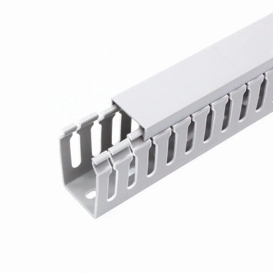 YORH-PEEO OEM  40x60 40x80 40x100 Wiring Duct Pvc  40mm Cable Ducting