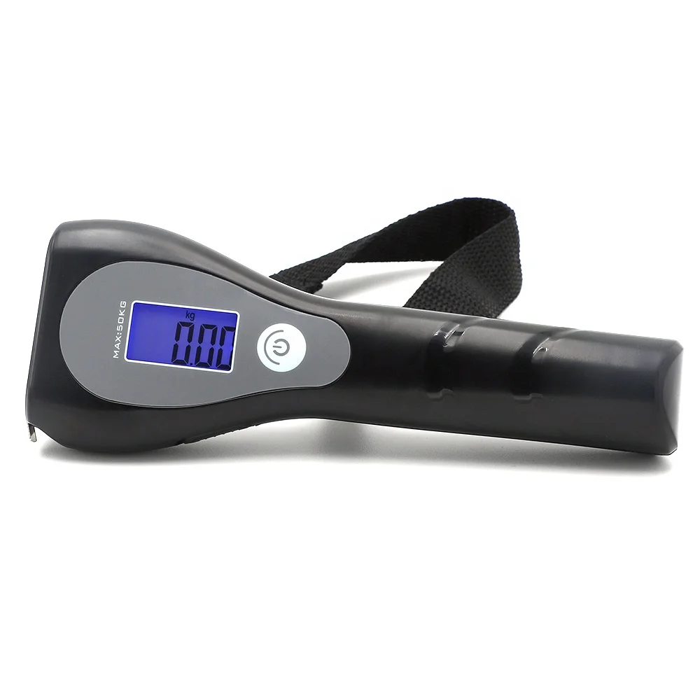 Luggage Digital Scale 50kg Digital Electronic Portable Weighting Scales With Lights and Tape Measure Luggage Scale