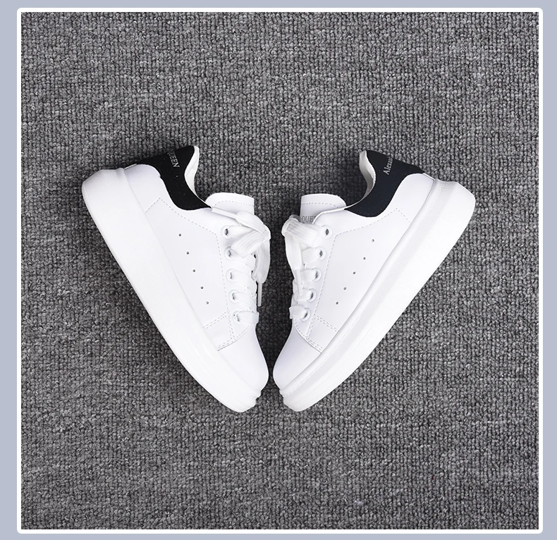 
Top Original Quality unisex allexander white leather flats mc queen casual tennis Putian shoes sneakers 
