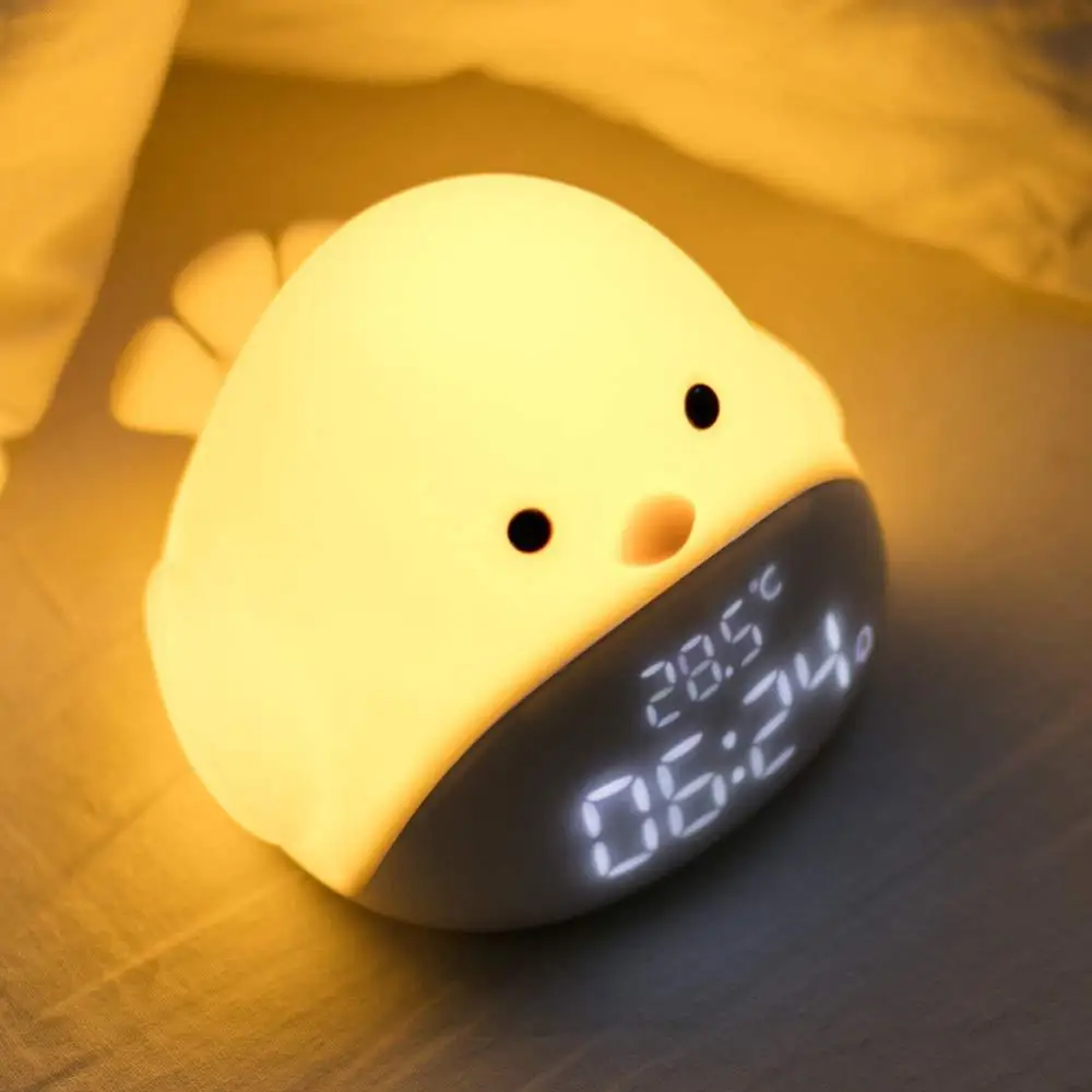 2019 New Design Animal Shaped Alarm Clock Children Teaching Alarm Clock With Night Light