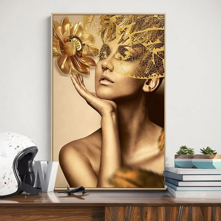 Falling Back Sexy Hot Sale Nude Digital Oil Painting Woman Photo Canvas Prints Home Decor Wall Art Sexy Lady Body Painting