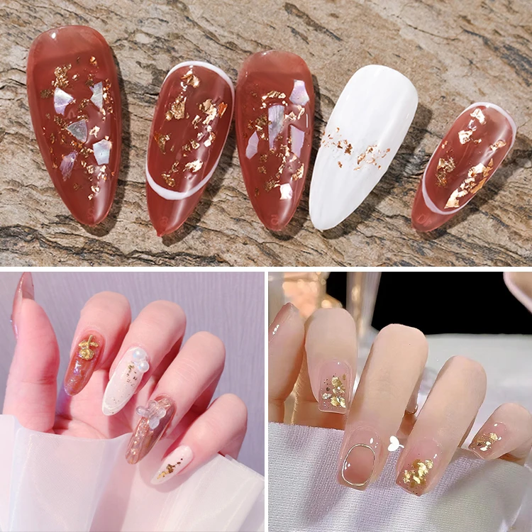 Shiny Gold Leaf Flakes Sequins Glitters Confetti For Painting Arts Nail Art Foil Decorative Paper Resin Mold Fillings