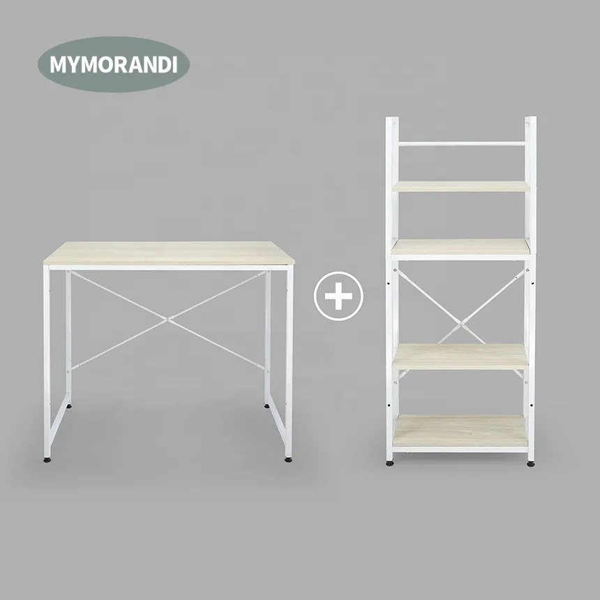 Modern  Study Desk Writing Table Computer Table Desk with Book shelf  for Home Office