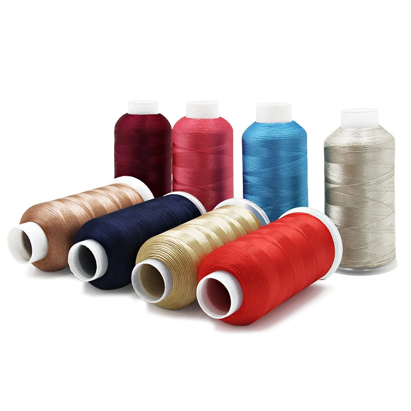 
Hilo Para Bordar Wholesale Polyester Machine Embroidery Thread Price 100% Polyester Embroidery Thread 120d 2 5000m 