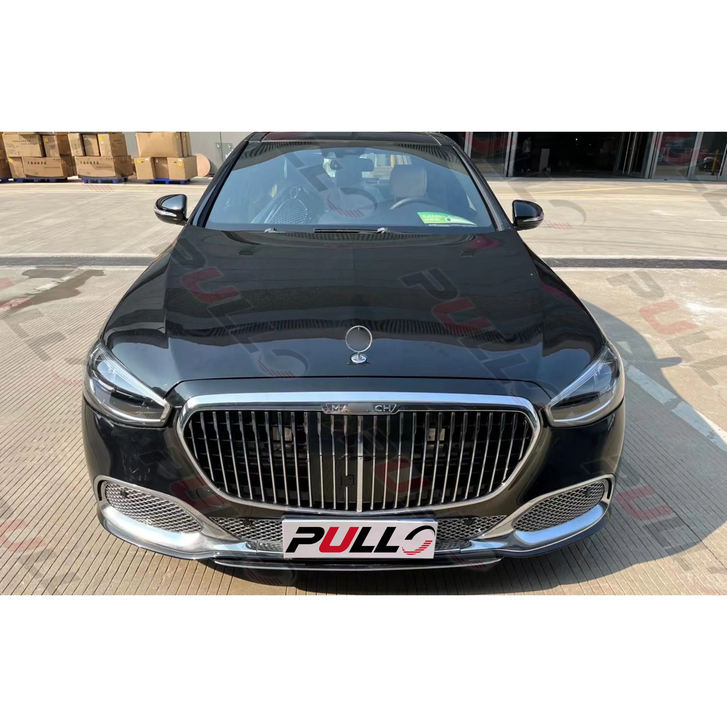 Hot selling car parts for Benz S class W221 06-13 modified to W223 Maybach model with front and rear bumper and grille headlight