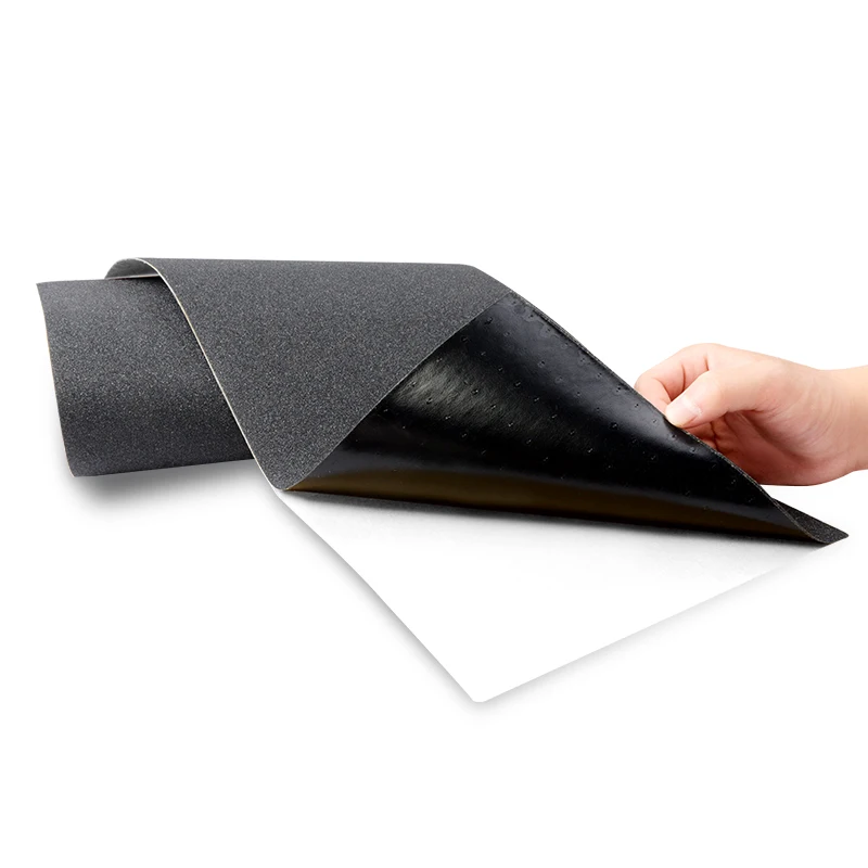 Wholesale black 80AB anti slip custom designs stickers grip tape for skateboards