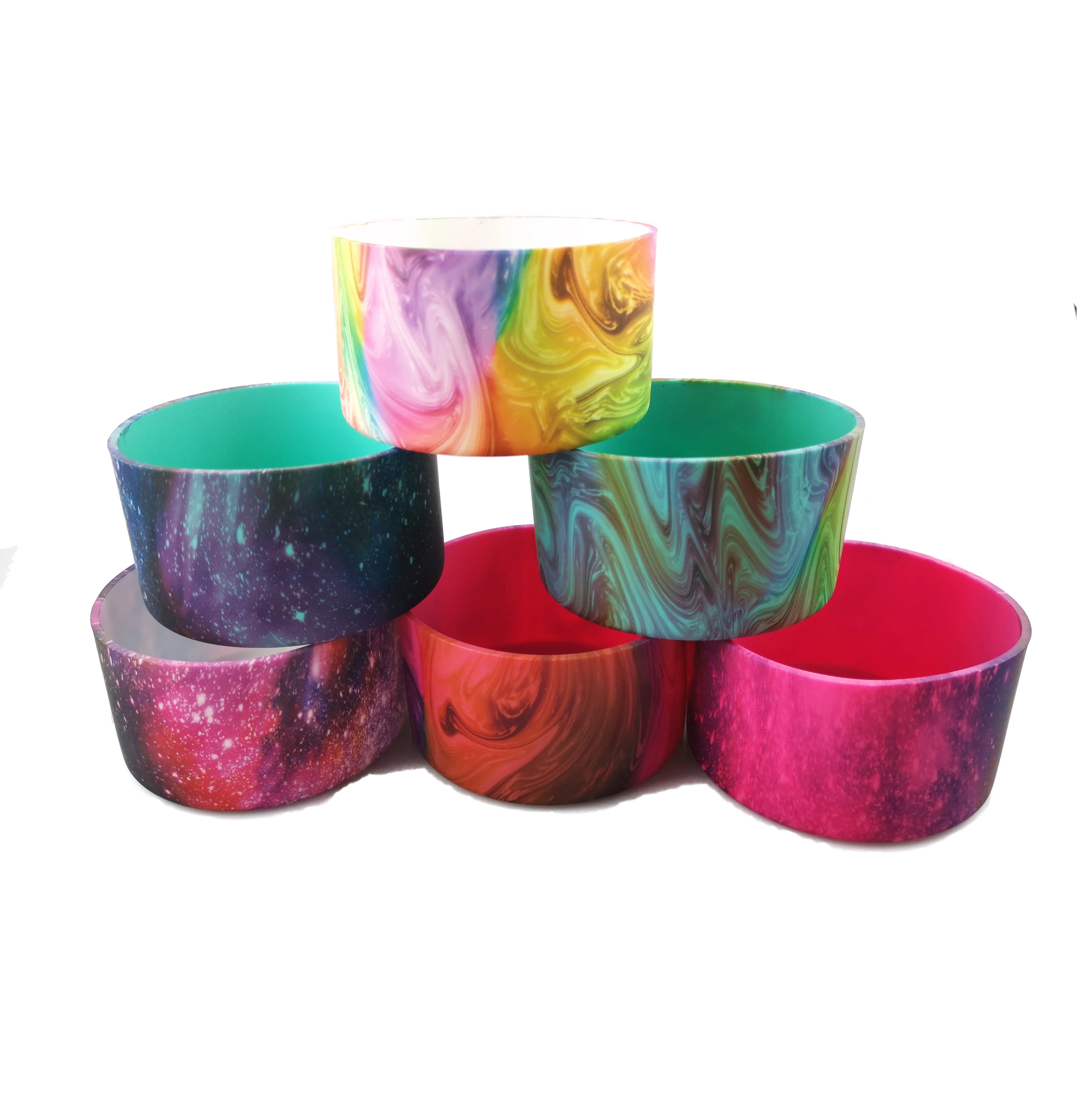 BPA Free Silicone Boot Sleeves Anti slip Cover Protective Sleeve Pet Water Feeding Bowl Silicone Bottle Sleeve