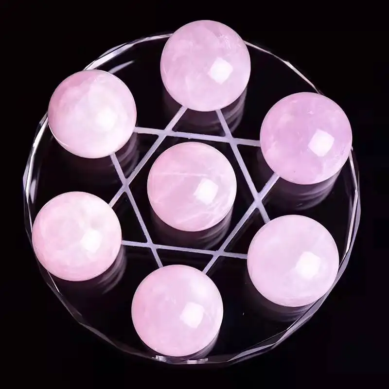 Wholesale seven color star disk crystal ball with good luck
