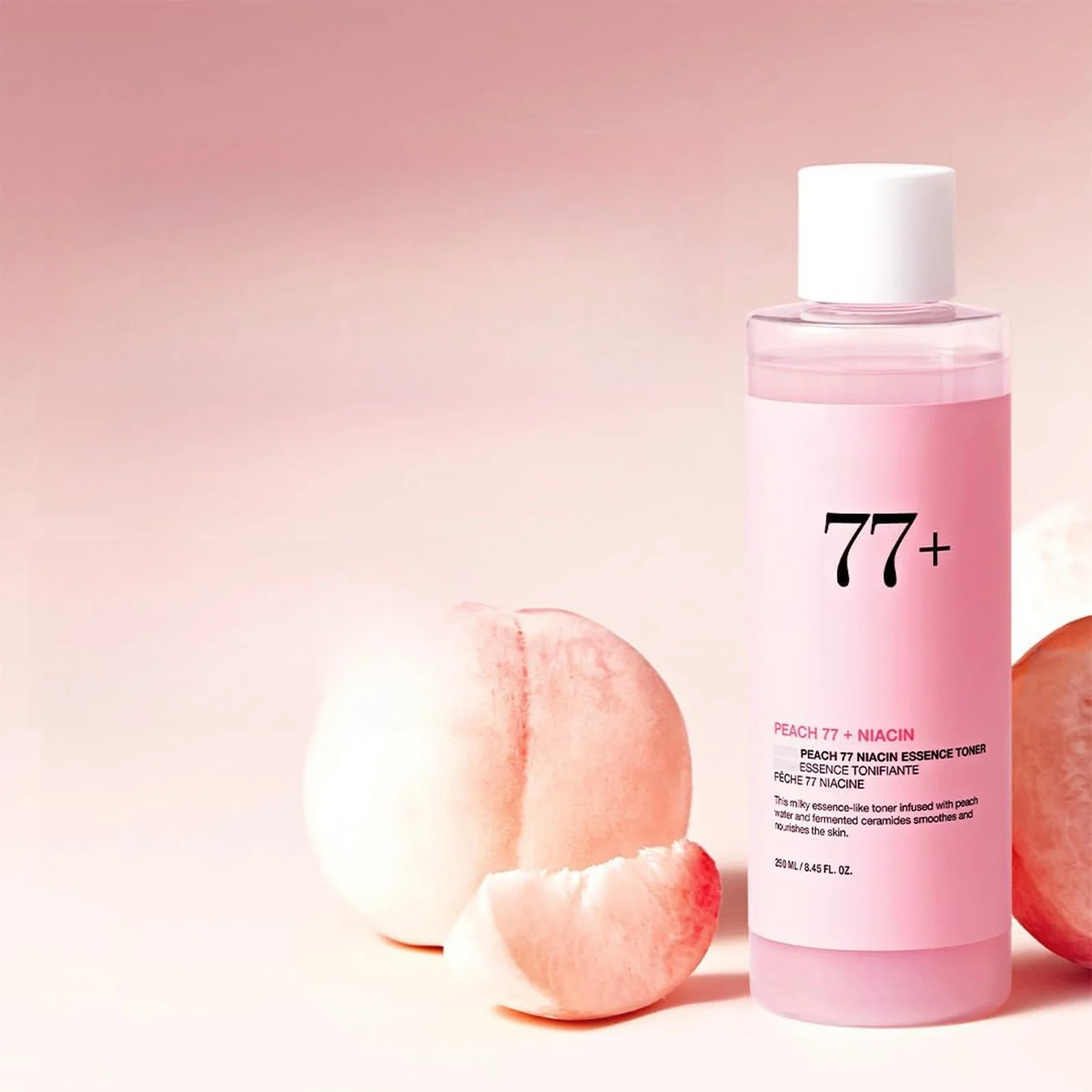 Peach 77 Niacin Essence Toner 250ml  Korean Niacinamide Panthenol Facial Toner