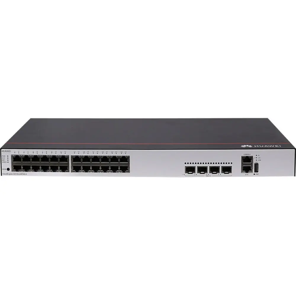 S5735-L24P4X-A CloudEngine 10GE uplink Simplified 24 port gigabit ethernet POE+ Switch