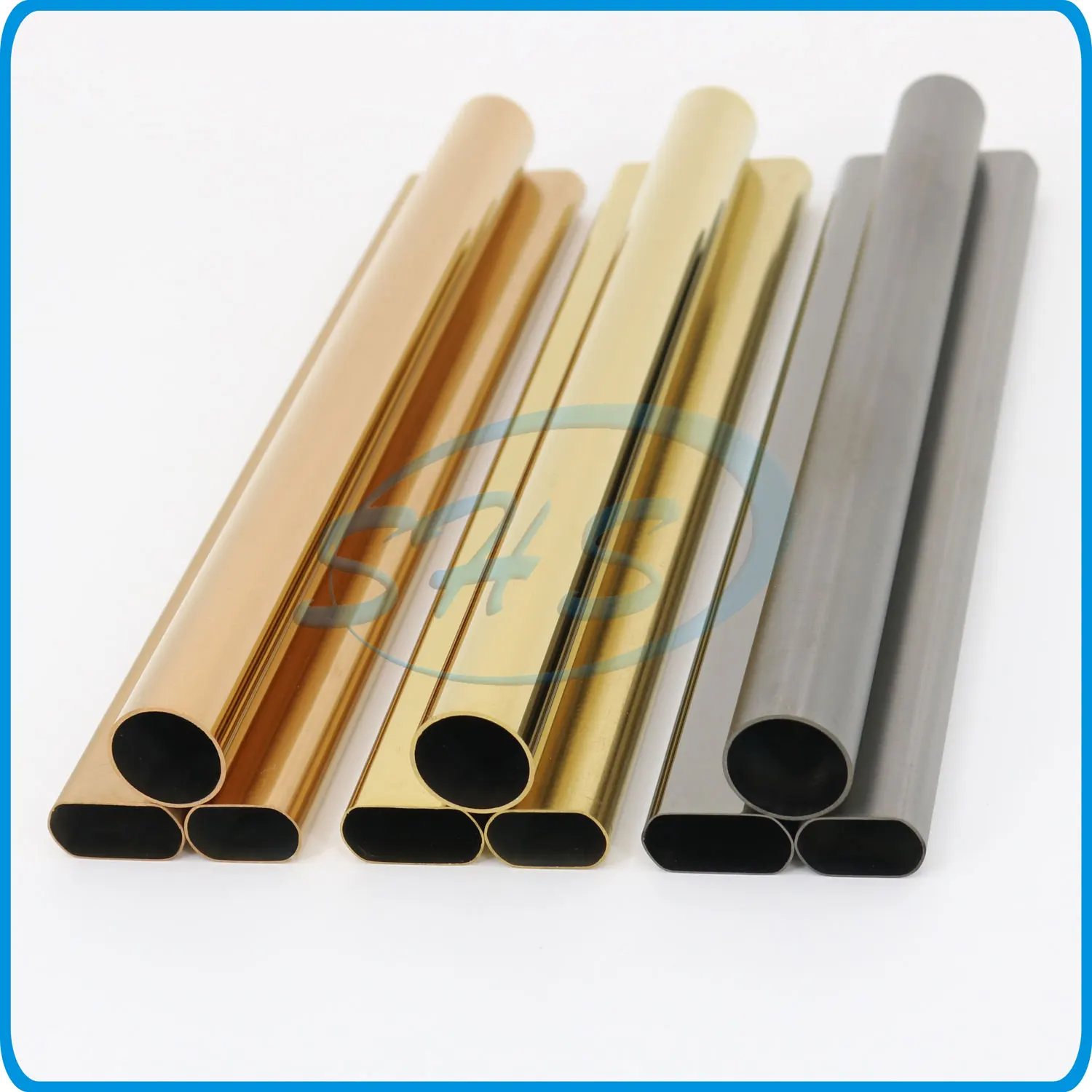 Ss201 304 modern house ornamental railing accessories design stainless steel PVD color tube for furniture interior decoration