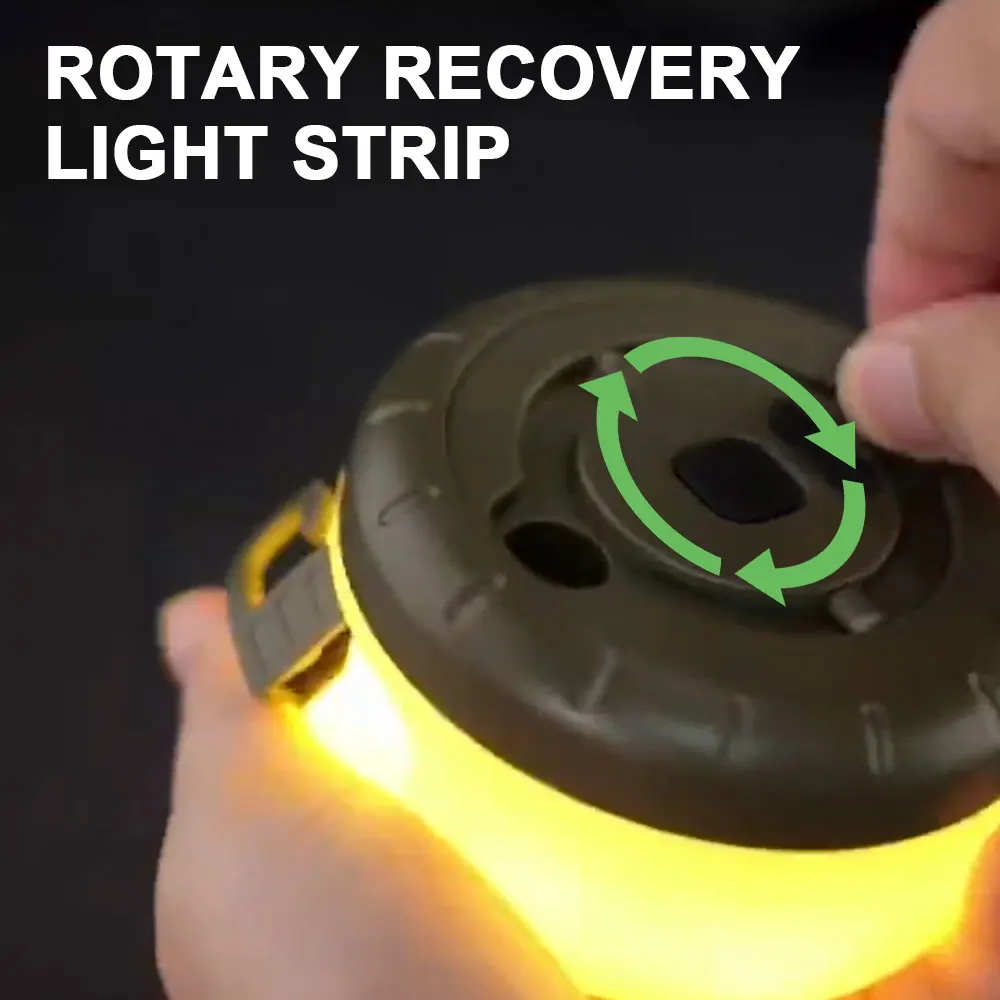 USB Rechargeable Strip Lantern LED String Light Lamp Hanging Hook Portable Tent Lamp For Indoor Decoration Outdoor Camping