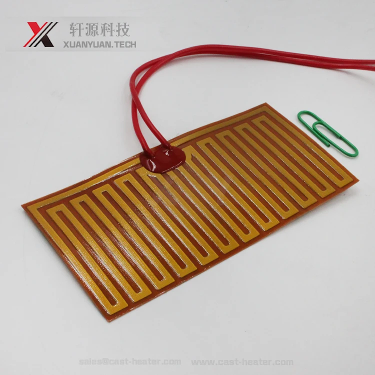 3.7v 5v 7.4v 9v 12v 24v 36v 48v 60v polyimide film heater