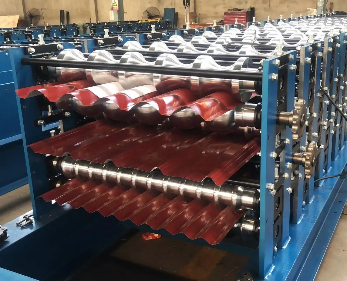 Three Layers Roof Sheets Roll Forming Machine