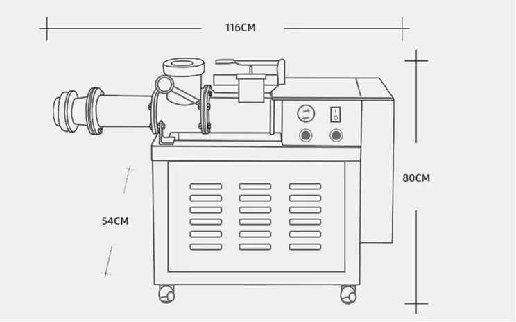 2.75KW Stainless Steel Vacuum Pug Mill Mud Mixer Pottery making Machine