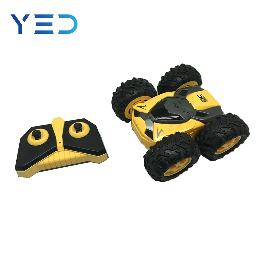Hot sale 2.4Ghz radio remote control Two-Side Drift Buggy 360 degree rotation and 180 degree  filp rc speed stunt car for kids