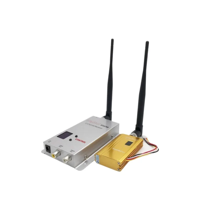 1.2G 1.5W Transmitter and Receiver UAV Crossing Machine Aerial Photography Model Aircraft Wireless FPV Image Transmission