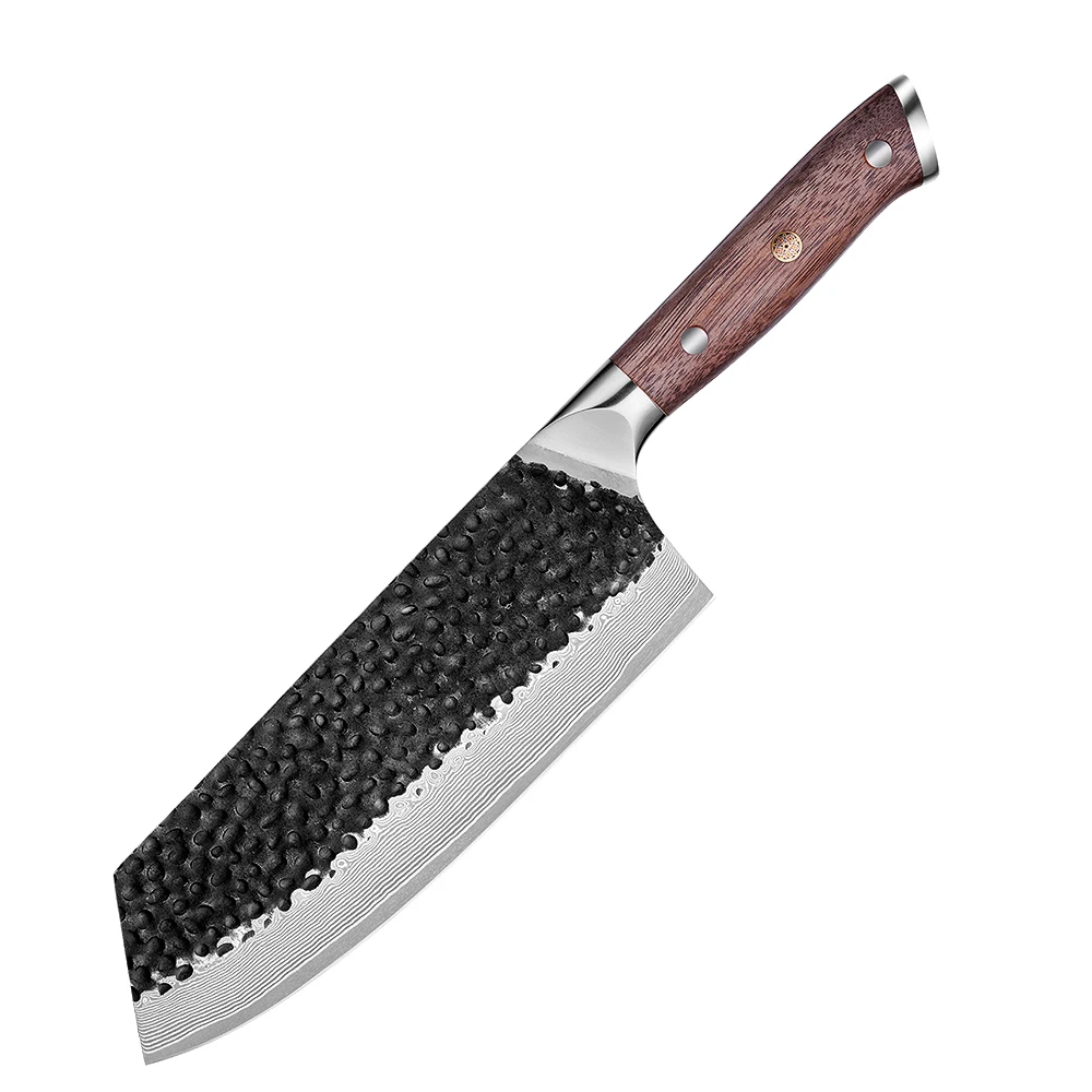 Innovative black smith forge Chinese cleaver cooking chopper cleaver vegetable meat knife kitchen knives
