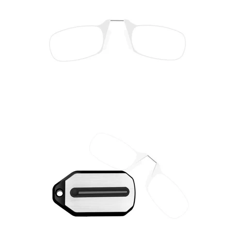 Ultra Thin Presbyopia Eyeglasses Portable Mini Magnifier Clip on Nose Reading Glasses