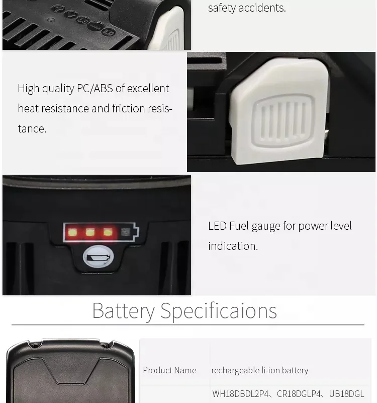 MingFeng 18V 3000mah/4000mah/5000mah/6000mah Lithium Ion Battery Rechargeable Power Tool Batteries for Hitachi power tools