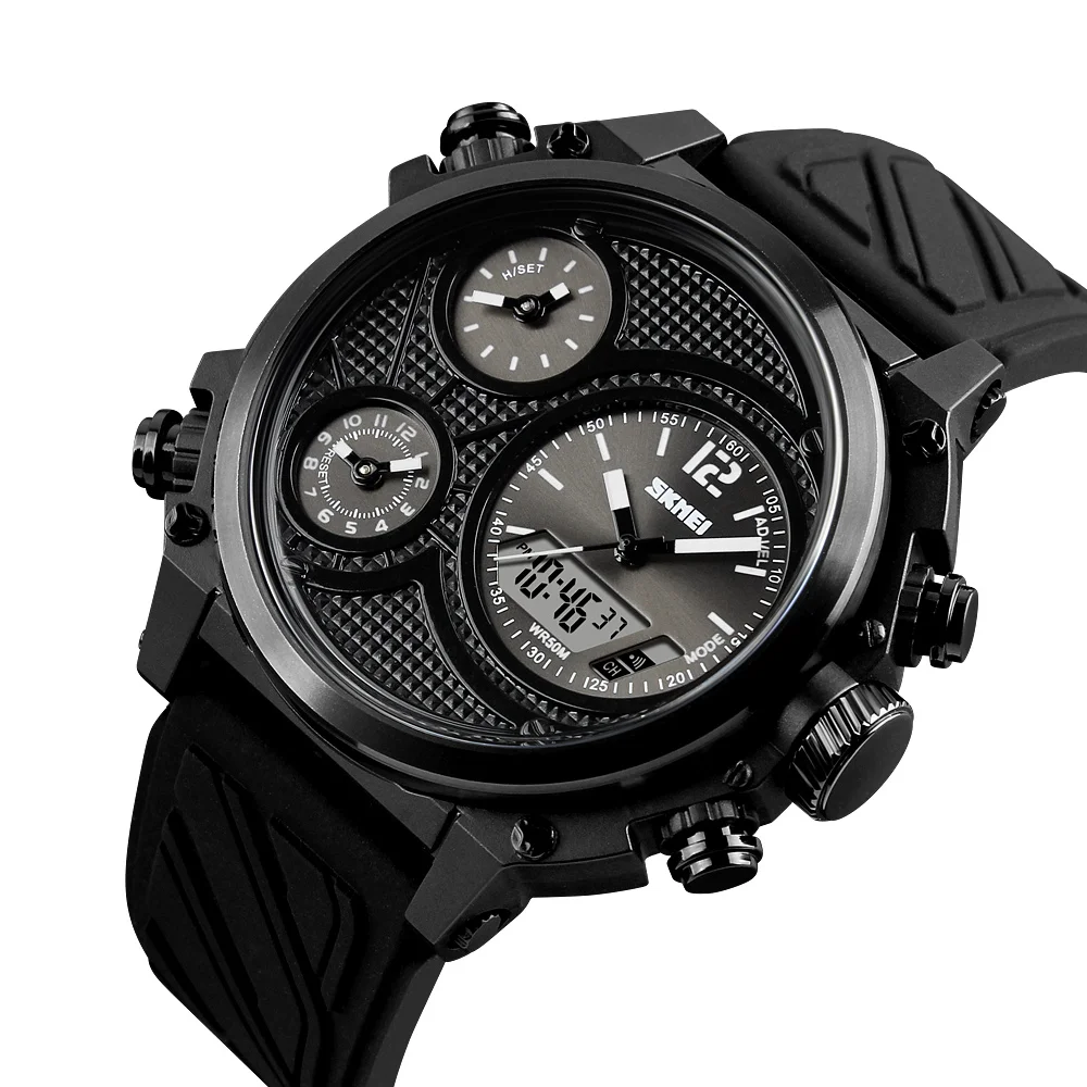 Relojes Hombre Skmei 1359 Dual Time Sport Watch Men Digital Sport Quartz Wristwatch