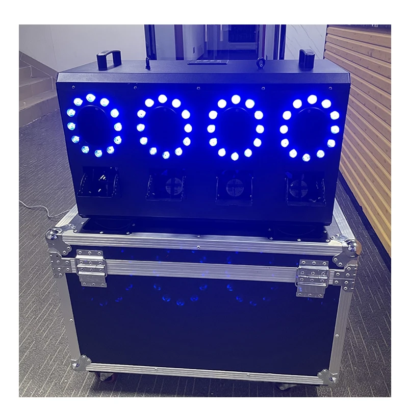 3000W LED Four Hole Smoke Bubble Machine DMX Stage Smoke Bubble Machine For Performances Wedding