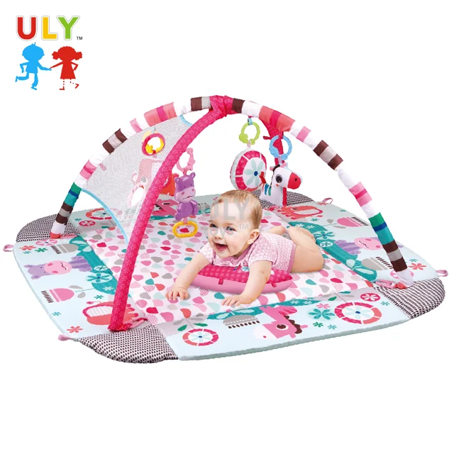 5 in 1 Pink baby mat playmat indoor kids soft play gym mats