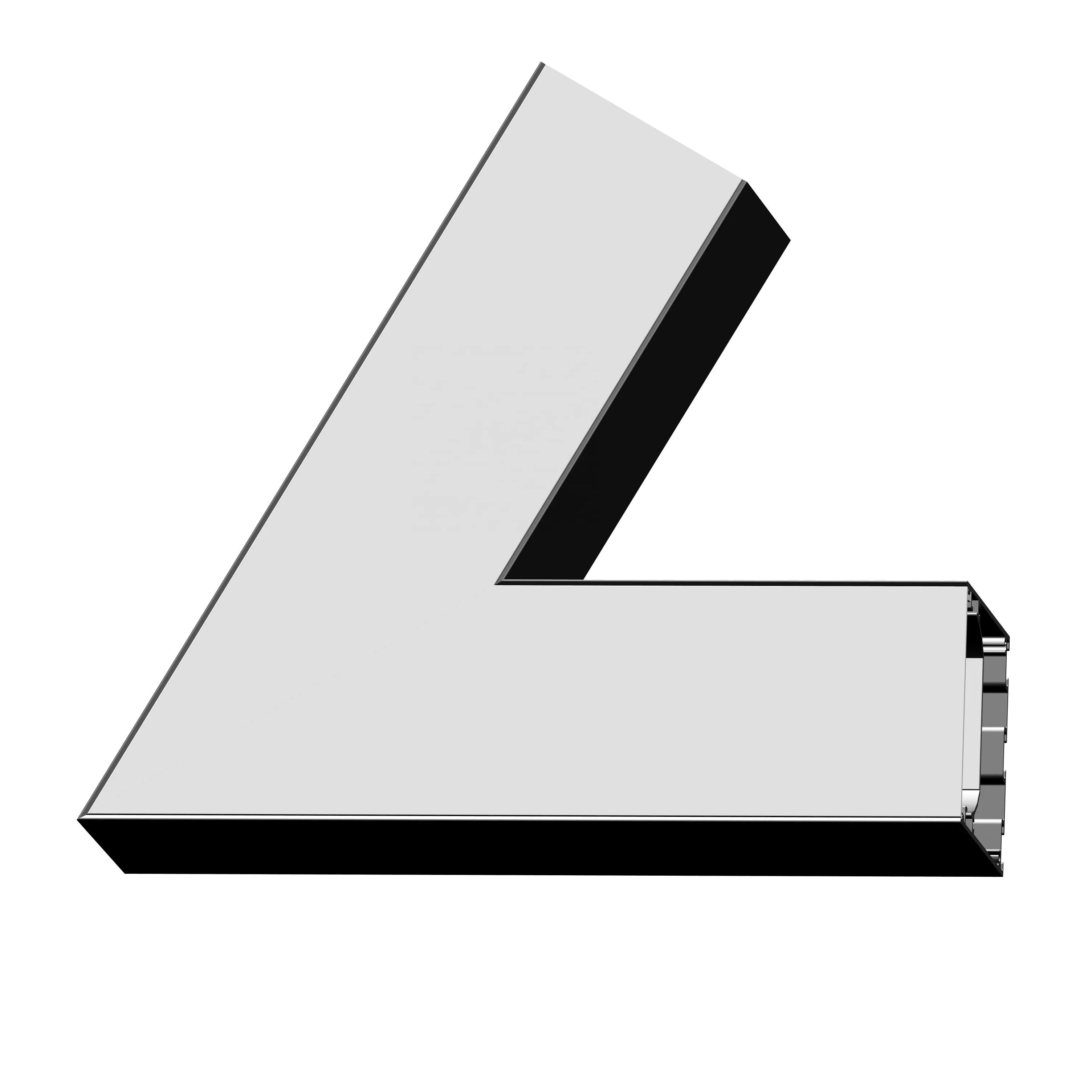 Euleep indoor led light V shape 60 degree connectors, extend part for large special customization shape lighting fixtures