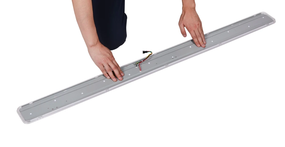 Super Brightness 50W Linear Batten Waterproof  Tri-Proof Light With Double Led Tube