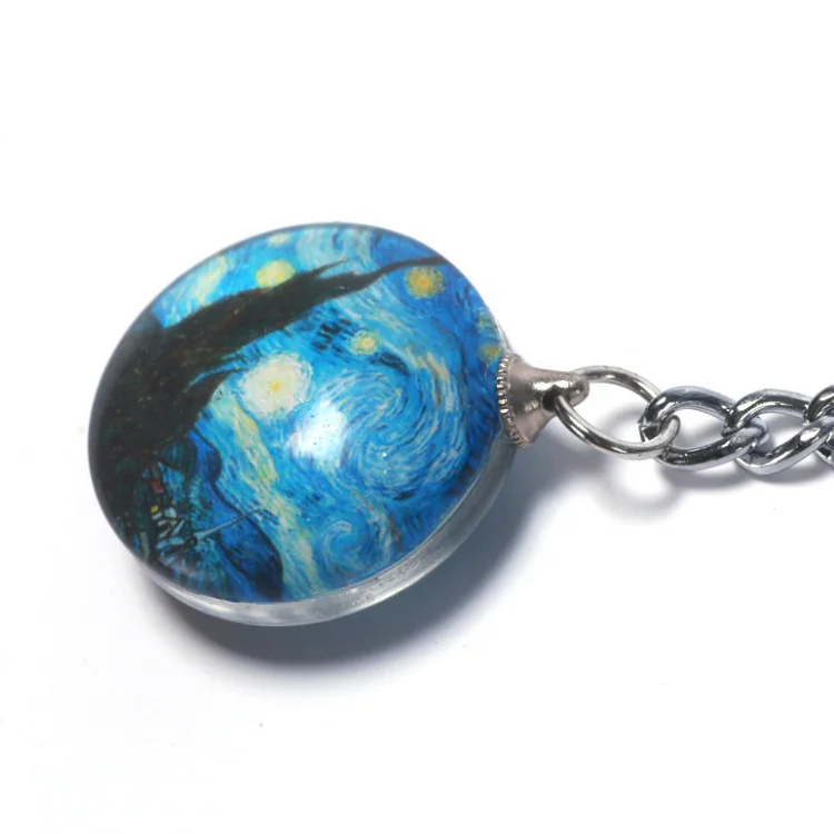 Брелок со светодиодной подсветкой в виде картины Ван Гога от Luyun