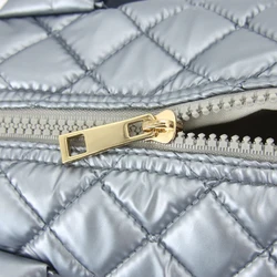 Fashion Quilted Soft Handle Tote Bag One- shoulder Lady Bag Pretty Travel Puffer Bag