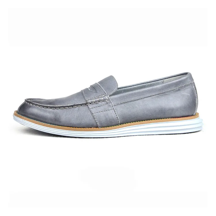 Casual turkish men dress leather shoes popular fashion leather upper soft shoes