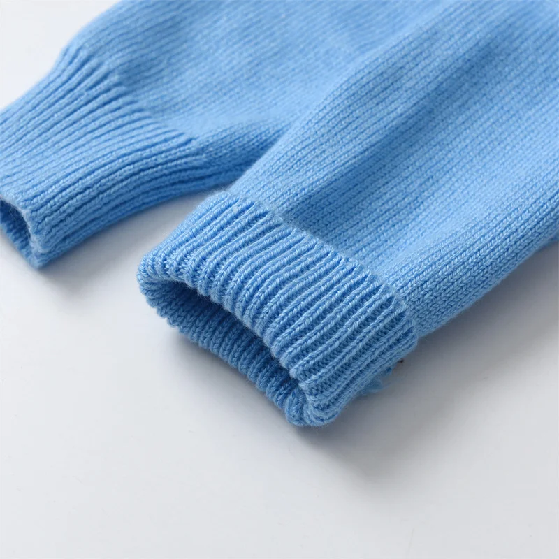 Knit Sweaters for Baby Boys Pullovers Kids Embroidery Soldier Knitted Sweater Children Autumn Winter Tops Boy Knitwear Cardigan