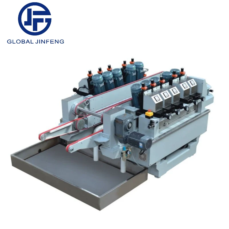 12 motors Sophisticated Small Glass Straight Line Double Edger polishing machine with high quality