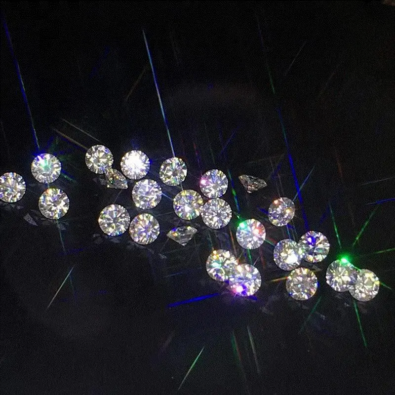 D Color Loose Mosanite Round Shape GRA Certificate Lab Grown Diamond  VVS1 Loose  Moissanite