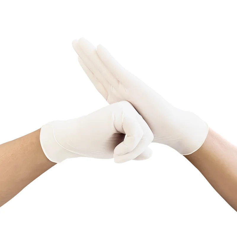 Latex Gloves powder free disposable industrial examination working safety household kitchen gloves