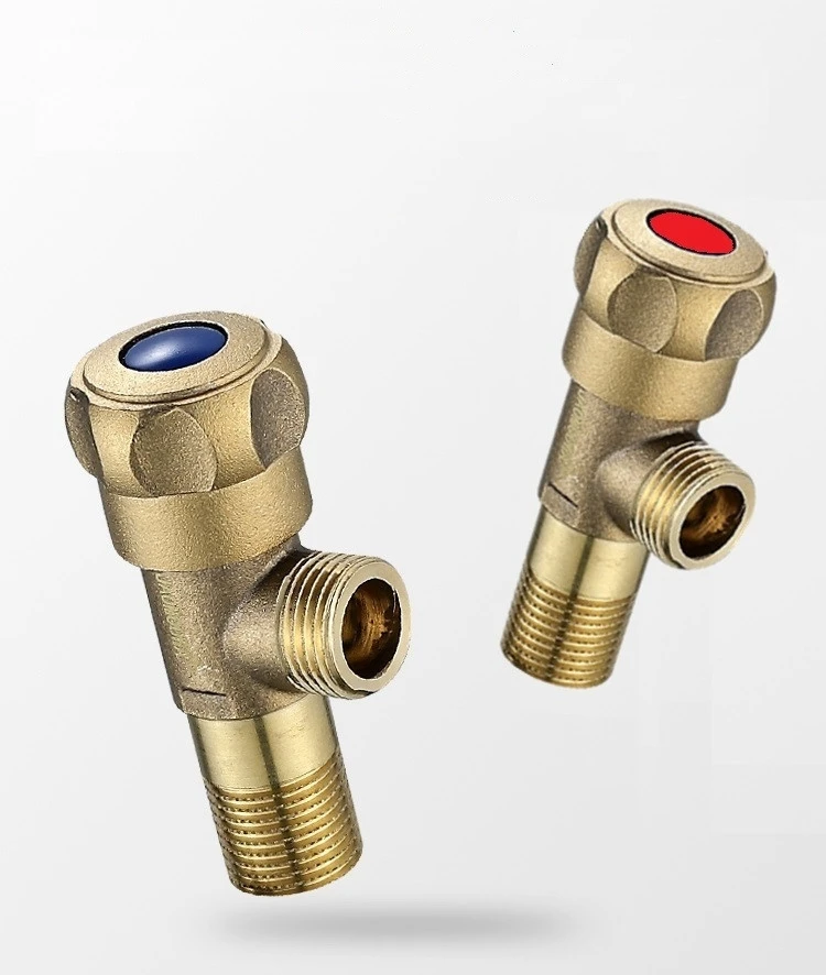 Universal 1/2 Thread Triangle Brass Brass Angle Valve Product Bathroom Angle Valve For Toilet Sink Water