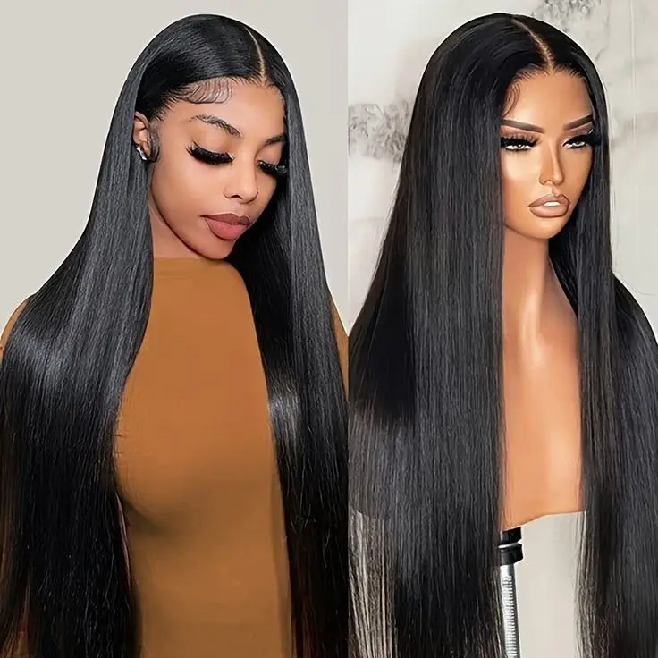 GDYhair 13x4 HD кружевные прямые парики из натуральных бразильских волос 360 фронтальные