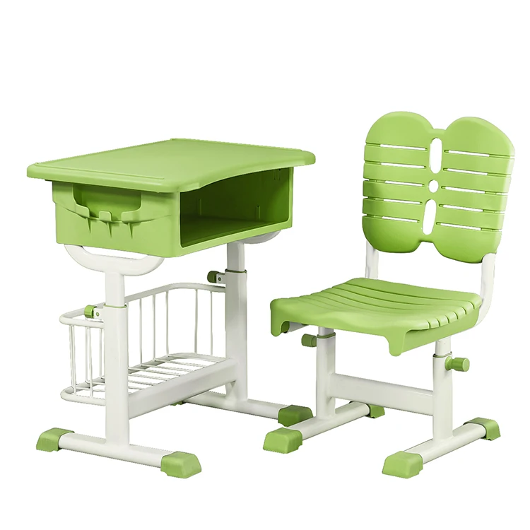 New Fast Delivery Easy-assemble School Furniture Students Study Desks and Chairs School Supplies Modern Preschool Furniture