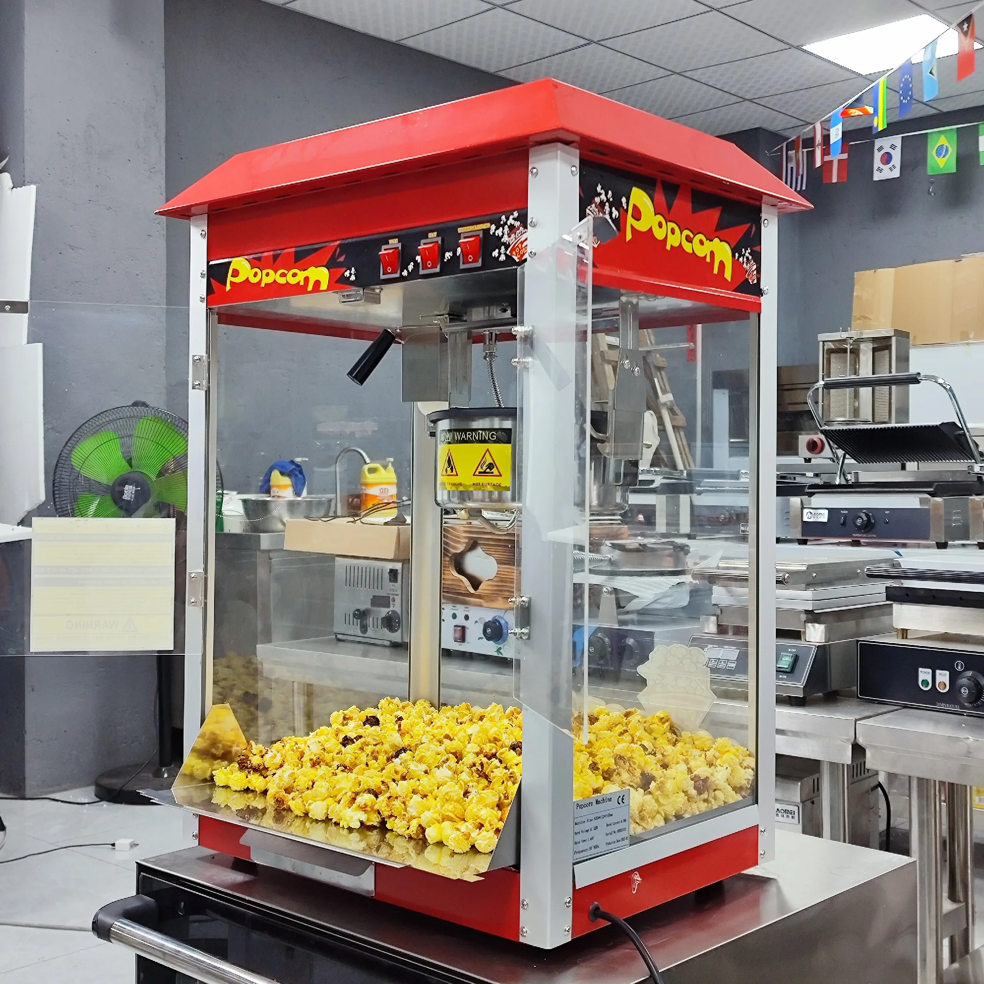 Electric Popcorn Makers maquina de pipoca  Caramel  Popcorn Machine Commercial