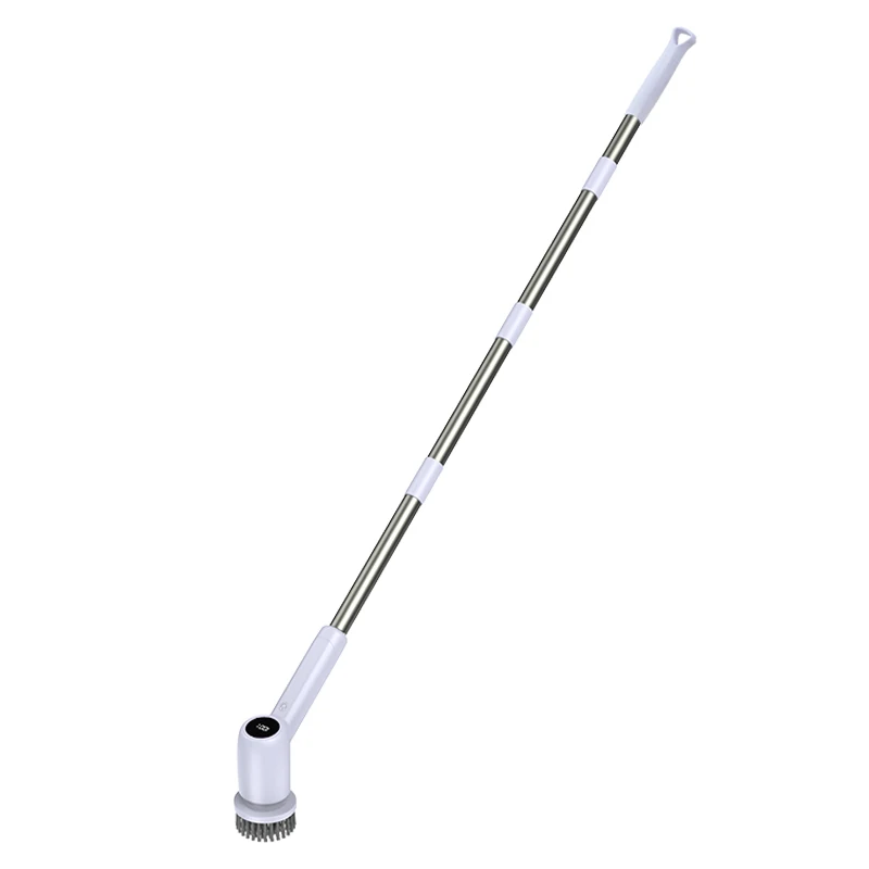 Handle Adjustable Extension 8 Heads Electric Spin Scrubber Bathroom Kitchen Cordless Cleaner Brush For Cleaning Floor Scrubber