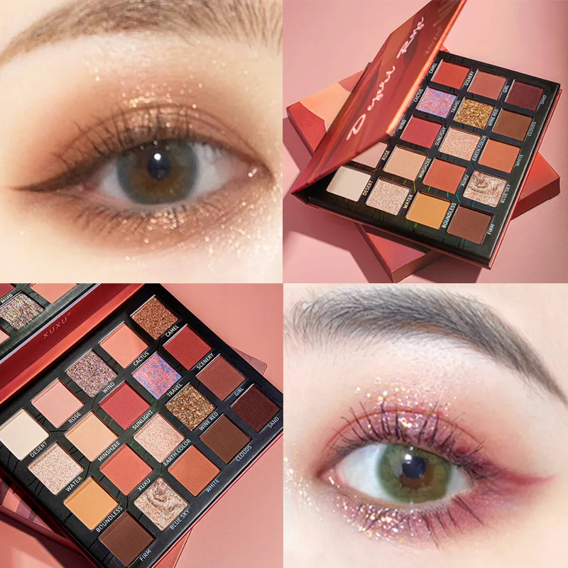 20 Colors Eyeshadow Palette Vegan Pigment Mermaid Shimmer Eyeshadow Makeup Custom Makeup Private Label Eye Shadow