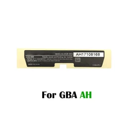MGB-001 JP/US Replacement Labels Back Sticker For GBA SP/GBC/GBP Game Console Label Tag Marking Sticker Seal Labels