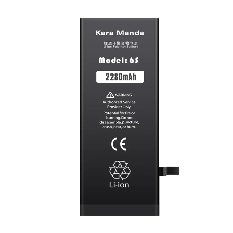 Mobile Cell Phone Battery Voltage 3.82V Capacity 2280mAh Replacement for iPhone 6S Li-ion Polymer Battery