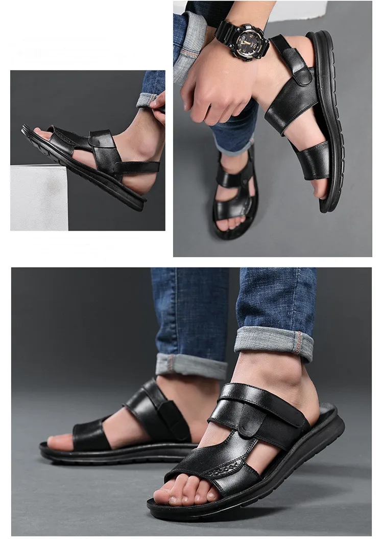 Open Toe Larger Size Youth Lightweight Waterproof Portability Buckle Strap Rope Pedicure Soft Sole Sport Runner Sandals Shoes