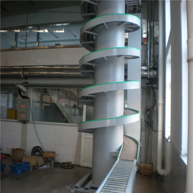 Factory Good Quality Steel/Stainless Frame Support Plastic Chain Spiral Conveyor